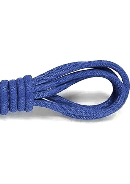 60 cm Saks Mavi Mumlu Klasik Ayakkabı Bağcığı
