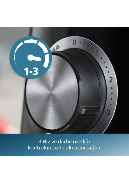 Phılıps Ultra Güçlü Blender, 1200W Problend Plus Motor, 2 Litre Cam Hazne, 3 Hız ve Darbe Özelliği, Makinede Yıkanabilir Parçalar Sessiz Çalışma modelleri
