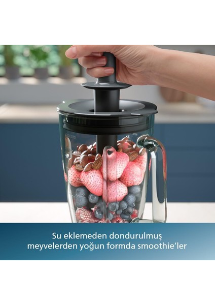 Phılıps Ultra Güçlü Blender, 1200W Problend Plus Motor, 2 Litre Cam Hazne, 3 Hız ve Darbe Özelliği, Makinede Yıkanabilir Parçalar Sessiz Çalışma fiyatları