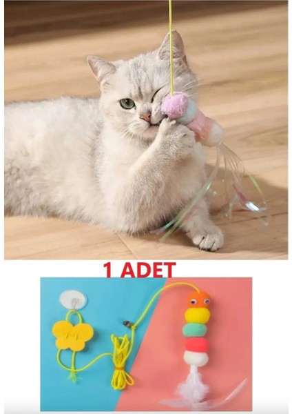 Elastik Kendinden Yapışkanlı Kedi Oyun Oltası fiyatları