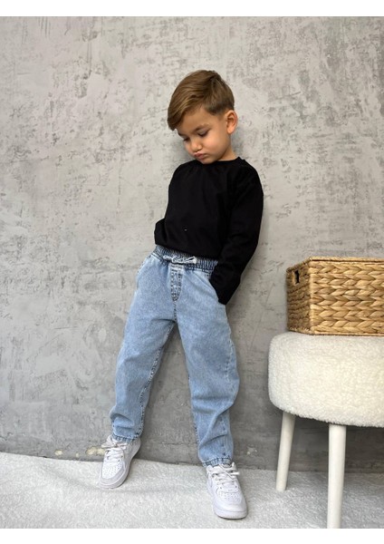 Ayarlanabilir Bel Lastikli Jean Denim Pantolon – 3-10 Yaş Arası Çocuklar Için, Şıklık ve Rahatlık