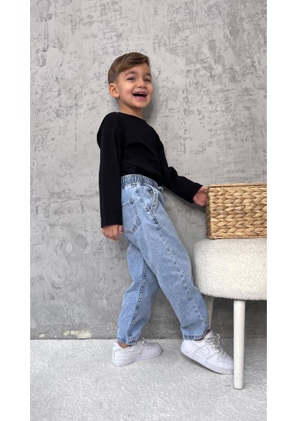 Ayarlanabilir Bel Lastikli Jean Denim Pantolon – 3-10 Yaş Arası Çocuklar Için, Şıklık ve Rahatlık fiyatları