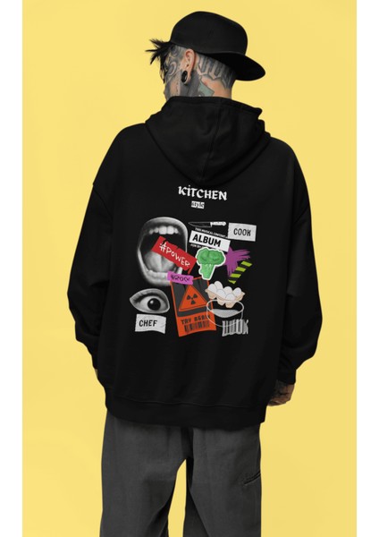 Chef Style 3iplik Şardonlu Premium Unisex Hoodie