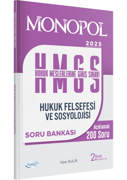 Hmgs Hukuk Felsefesi ve Sosyolojisi Soru Bankası 2. Baskı
