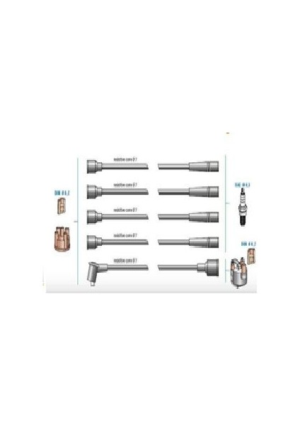 7720 - Buji Kablosu + Bobin Kablosu R12 1.4