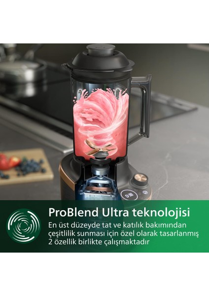 Phılıps Flip & Juice Blender, Meynane Sıkacağı Modüllü, Problend Ultra Teknolojisi, Nutriu Uygulaması, Hızlı Seçim Programları modelleri