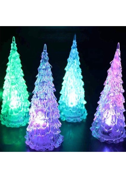 Vıp Rgb Pıne Tree LED Lıght Renkli LED Işıklı Çam Ağacı 22 cm Işıklı Çam Ağacı Işıklı Yılbaşı Ağacı