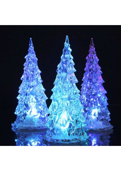 Renkli LED Işıklı Çam Ağacı 17 cm Işıklı Çam Ağacı Işıklı Yılbaşı Ağacı Vıp Rgb Pıne Tree LED Lıght indirimleri