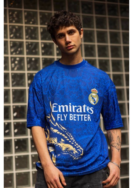 Real Madrid Ejderha Oversize Unisex T-Shirt