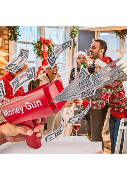 1 Pcs Vıp Qualıty Automatıc Money Throwıng Gun Vıp Otomatik Para Fırlatma Tabancası Yılbaşı Oyunları