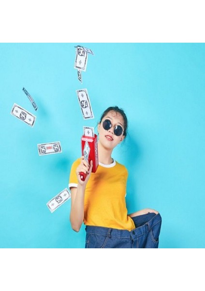 1 Pcs Vıp Qualıty Automatıc Money Throwıng Gun Vıp Otomatik Para Fırlatma Tabancası Yılbaşı Oyunları