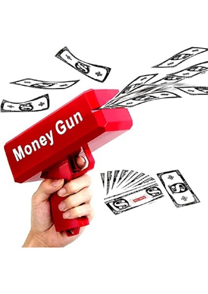 1 Pcs Vıp Qualıty Automatıc Money Throwıng Gun Vıp Otomatik Para Fırlatma Tabancası Yılbaşı Oyunları