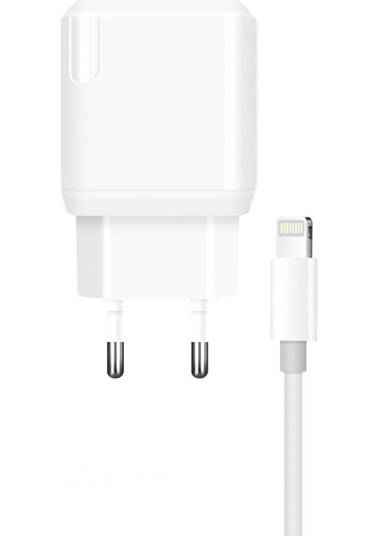 Apple iPhone 8 Plus Ile Uyumlu Q.c 3.0 18W Şarj Adaptörü ve Lightning Kablo MCH15
