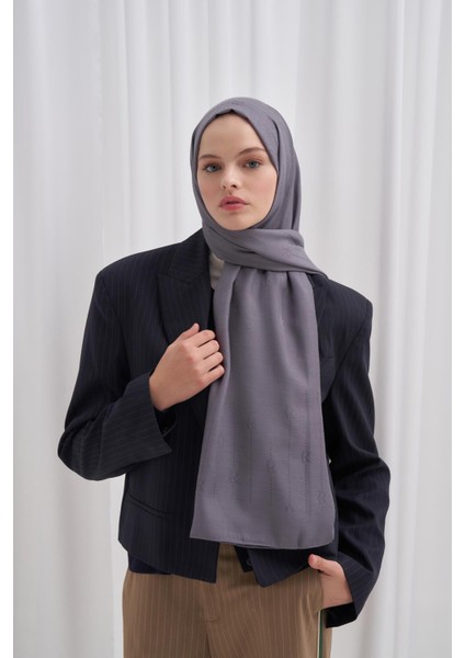 Monogram Jakar Italyan Ipekli Şal Füme
