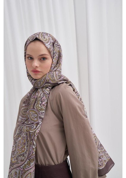 Nilla Pamuklu Şal Ephesus Kahverengi