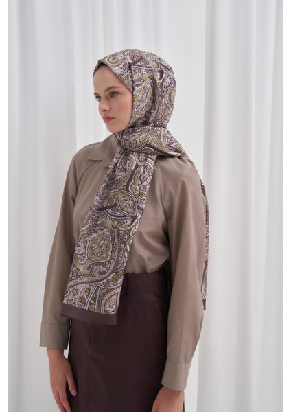 Nilla Pamuklu Şal Ephesus Kahverengi modelleri