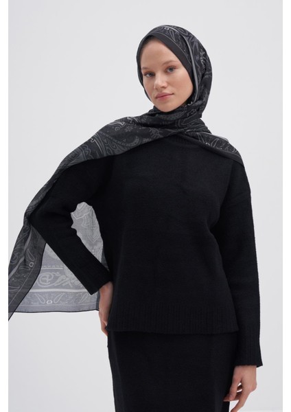 Vintage Dark Yeşil Nilla Pamuklu Şal