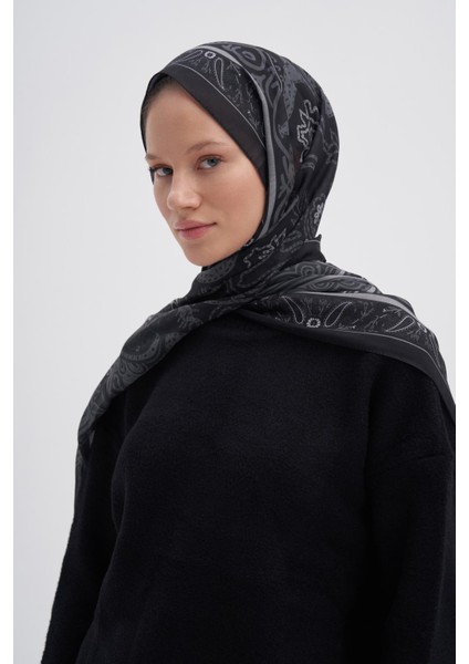 Vintage Dark Yeşil Nilla Pamuklu Şal