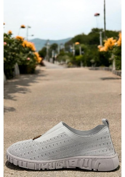 D25ya-665 Beyaz Deri Tam Ortopedik Casual Kadın Günlük Ayakkabı modelleri