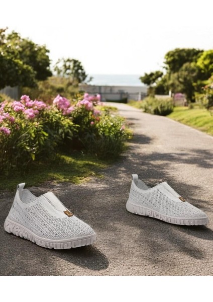 D25ya-665 Beyaz Deri Tam Ortopedik Casual Kadın Günlük Ayakkabı fırsatları