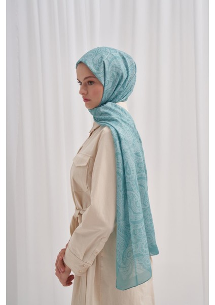 Nilla Pamuklu Şal Ocean Nil Yeşili