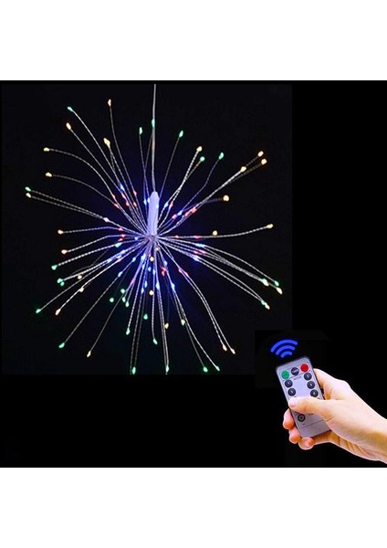 Dekor Düğün Işıkları LED Işık Fire Work Warm Light LED Renkli LED Işık Kumandalı LED Işık