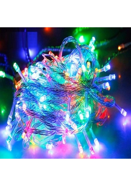 10 Metre Renkli LED Işık Renkli Ip LED Işık Kablo Işık 220V Fişli Işık Dekorasyon Işığı Noel Işığı