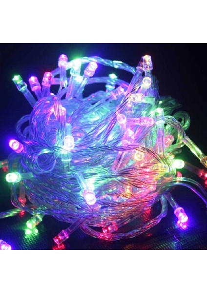 10 Metre Renkli LED Işık Renkli Ip LED Işık Kablo Işık 220V Fişli Işık Dekorasyon Işığı Noel Işığı