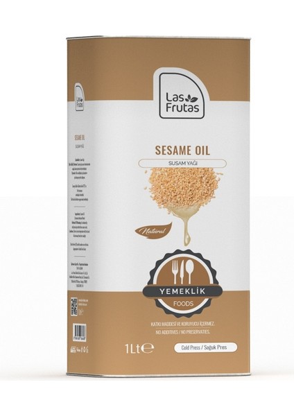 Susam Tohumu Yağı 1 Litre – Soğuk Sıkım, Yemeklik Doğal Yağ