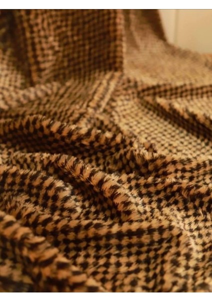 Kahve Siyah Tonlarında Peluş Kumaş modelleri