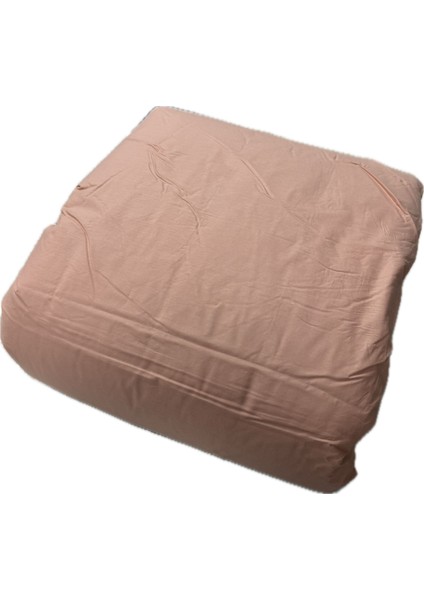 Pamuk Ranforce Çift Kişilik Yorgan Çift Taraflı Bej-Somon Düz Desenli Kapitoneli fırsatları