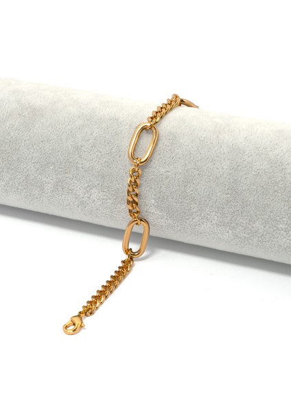 316L Çelik Zincir Rose Bileklik BLK-897