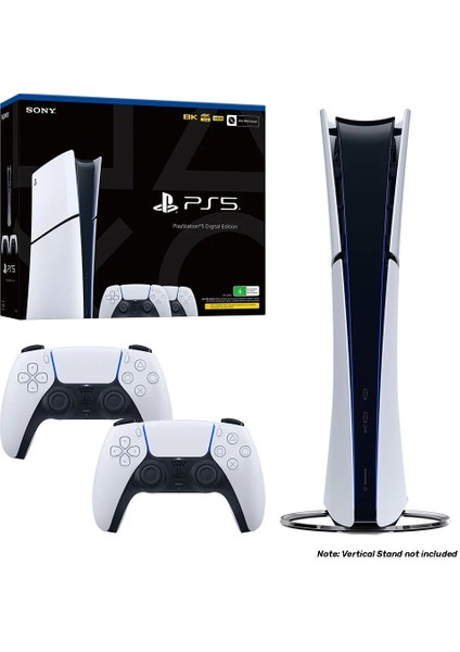 Playstation 5 Slim Dijital 1tb + 2.kol + Şarj Stand + Dikeystand +Figür