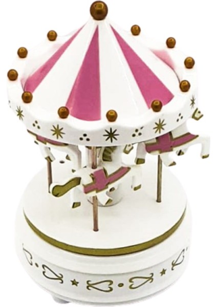 Nostaljik Atlı Karınca Müzik Kutusu Beyaz modelleri