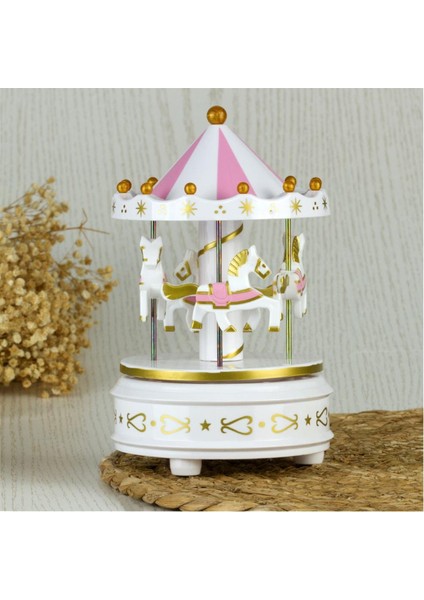 Nostaljik Atlı Karınca Müzik Kutusu Beyaz fırsatları