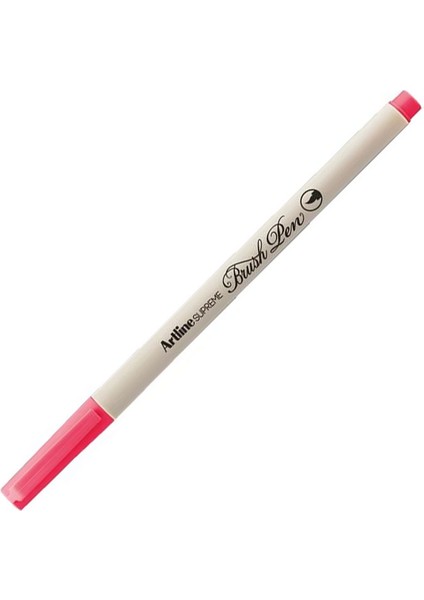 Supreme Brush Uçlu Kalem Fosforlu Pembe 12'li Pk
