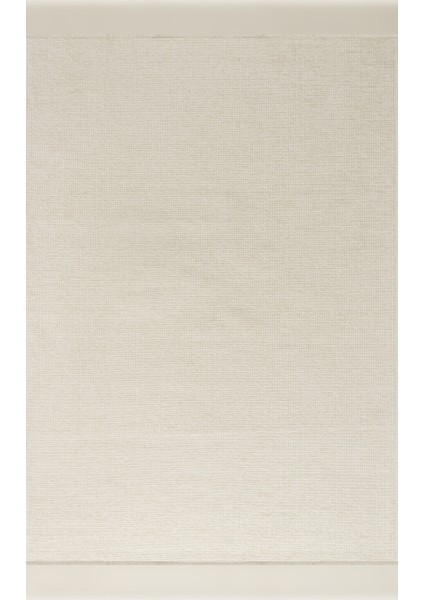 Halı Pandora 2411 Ekru Yıkanabilir Yumuşak Dokulu Modern Ince Dokuma Şık Makine Halısı