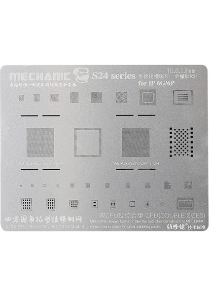 Mechanıc S24 Entegre Kalıp Hıgh-End Bga Steel Stencıls 0.12 mm Iphone 6g/6p
