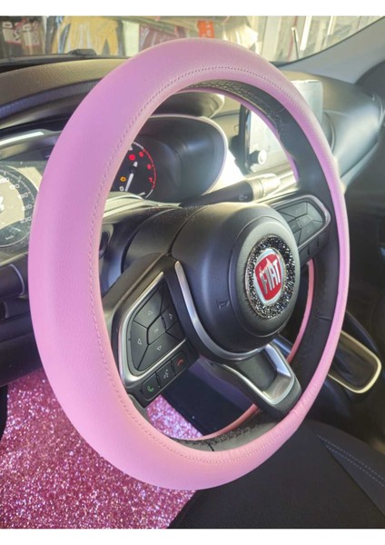 Şeker Pembe Deri Direksiyon Kılıfı Kalite Kokusuz fiyatları