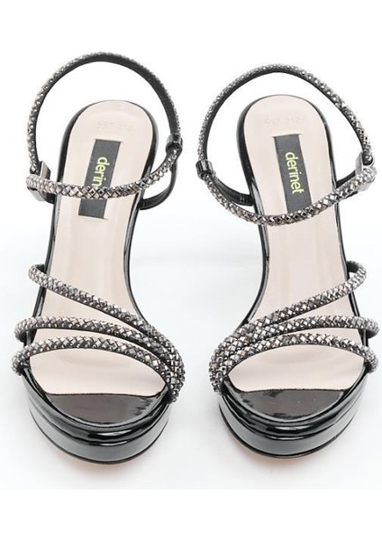 Taşlı Kadın Topuklu Abiye Ayakkabı modelleri