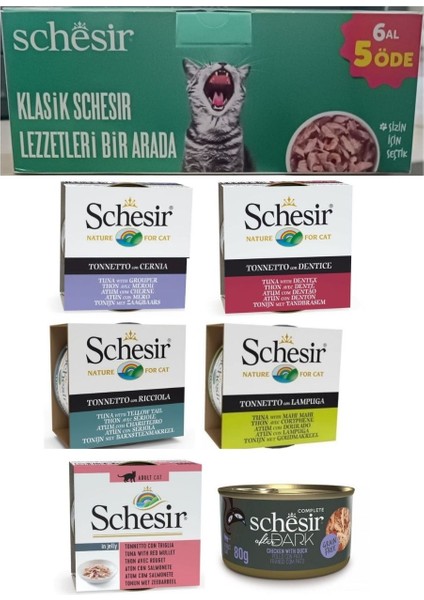 Klasik Schesir Lezzet Paketi 6ADET x 85gr (6 Al 5 Öde)