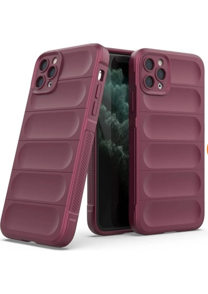 Apple iPhone 11 Pro Uyumlu Optimum Kamera Lens Çerçeveli Silikon Kılıf