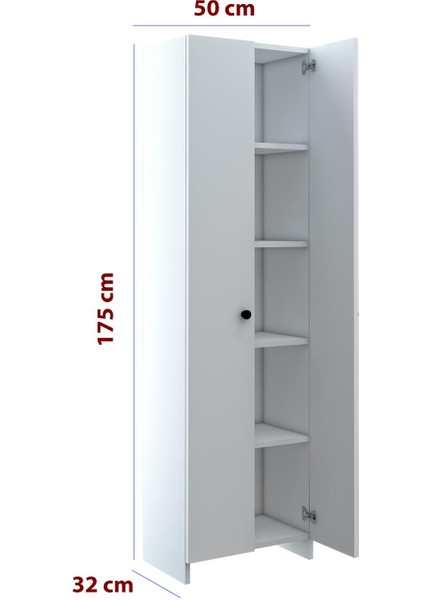 5 Katlı Kapaklı mutfak banyo dolabı