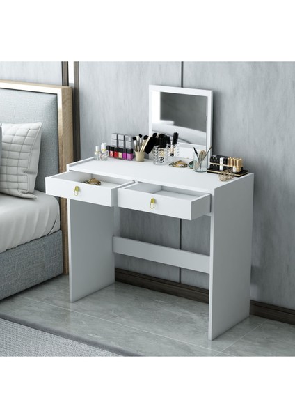 Mobiga Tuana Aynalı Çekmeceli Makyaj Masası modelleri