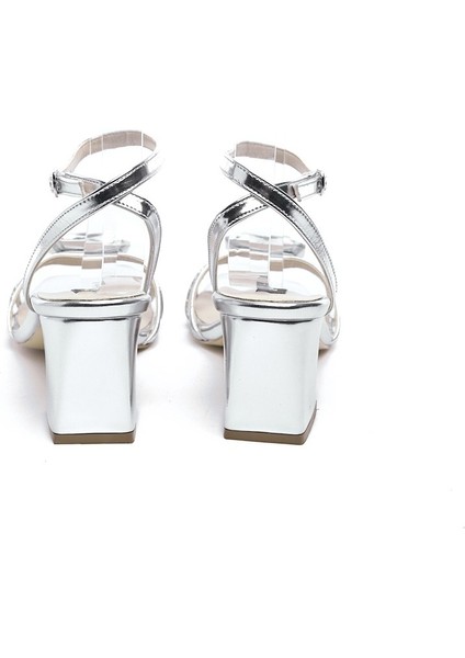 Bilekten Bantlı Taş Aksesuarlı Topuklu Kadın Abiye Ayakkabı fırsatları