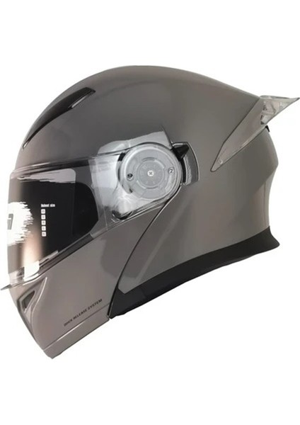 965 Çene Açılır Vizörlü Kask Nardo Gri