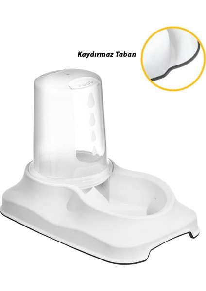 Kedi ve Köpekler İçin Mama Kabı / Su Kabı Hazneli Kaydırmaz Taban 1,5 lt fiyatları