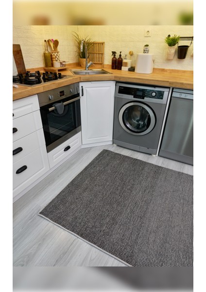 Halı Pandora 2415 Antrasit Yıkanabilir Yumuşak Dokulu Modern Ince Dokuma Şık Makine Halısı fırsatları