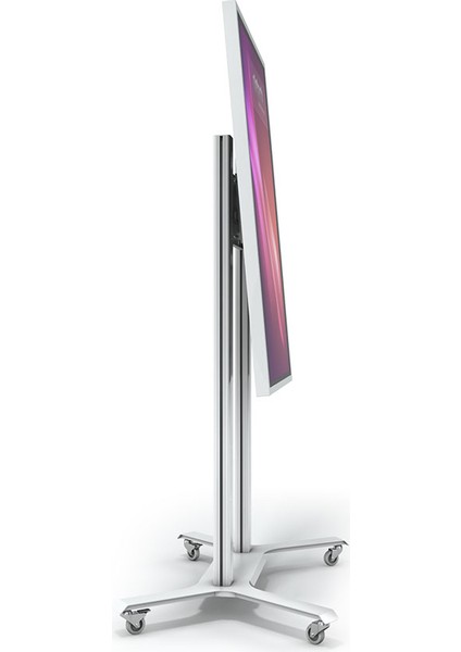 Tekerlekli Döner TV / Monitör Standı Sehpası 55"-75" Flip