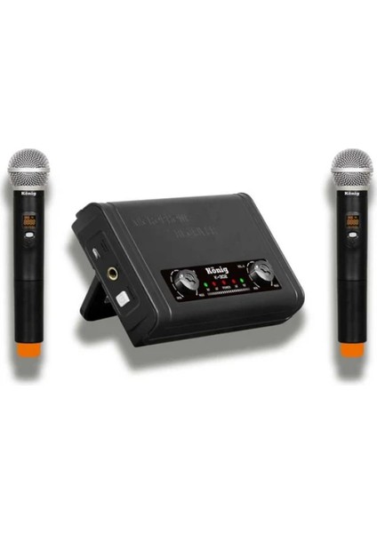 K-302E Uhf Ikili Telsiz Mikrofon El+El Tipi